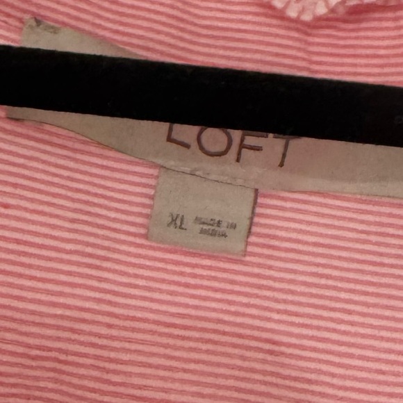LOFT Pink Ruffle Blouse - Picture 3 of 7
